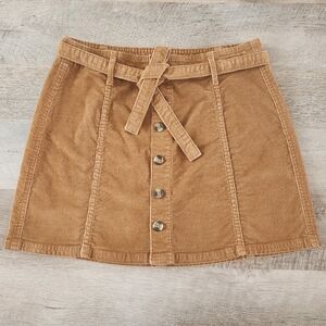 American Eagle Women's Tan Corduroy Mini Skirt Size 4
